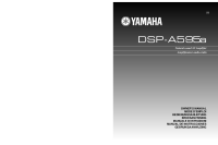 Yamaha DSPA-595-A - Owners Manual